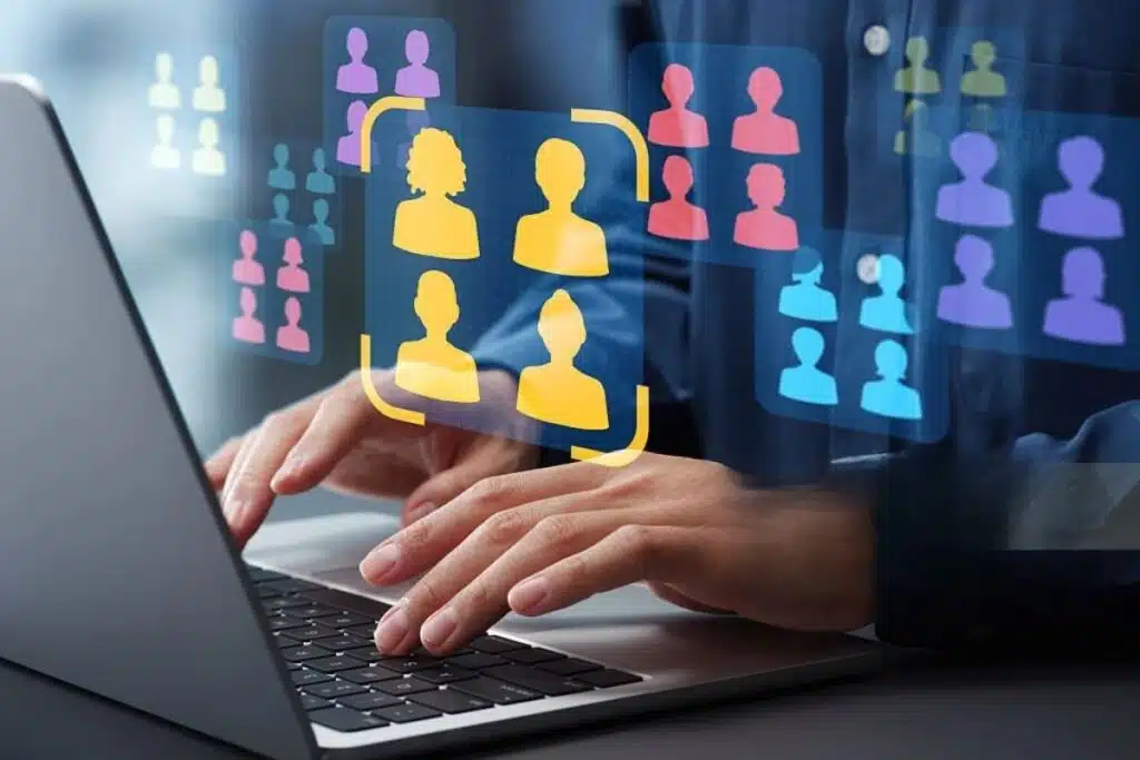 Audience persona Audience persona seen on laptop