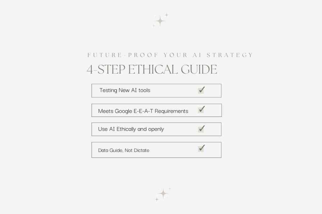 ethical AI content strategy Checklist of ethical AI content strategy