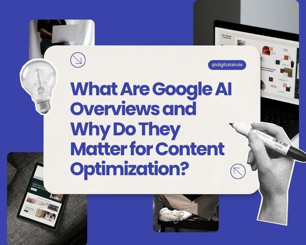 Google AI Overviews Overview of Google AI's role in content optimization, highlighting its importance for enhancing search visibility and relevance.