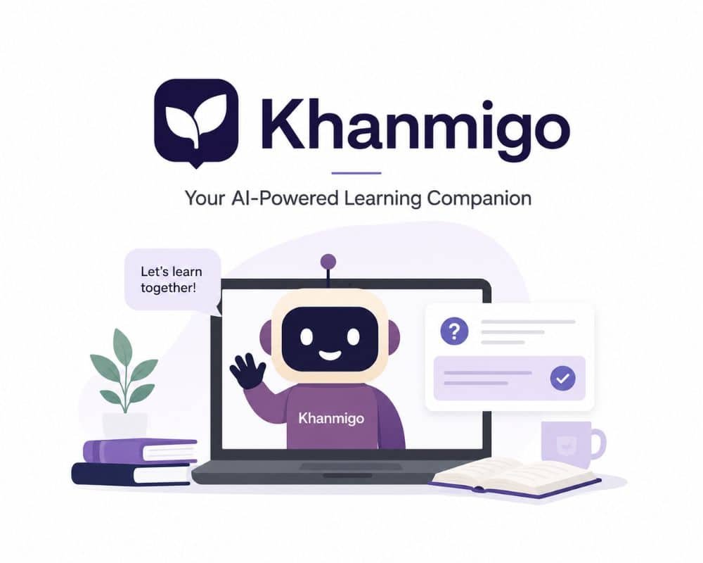 Khanmigo Khammigo logo featuring a friendly character, symbolizing a personalized learning companion for users.