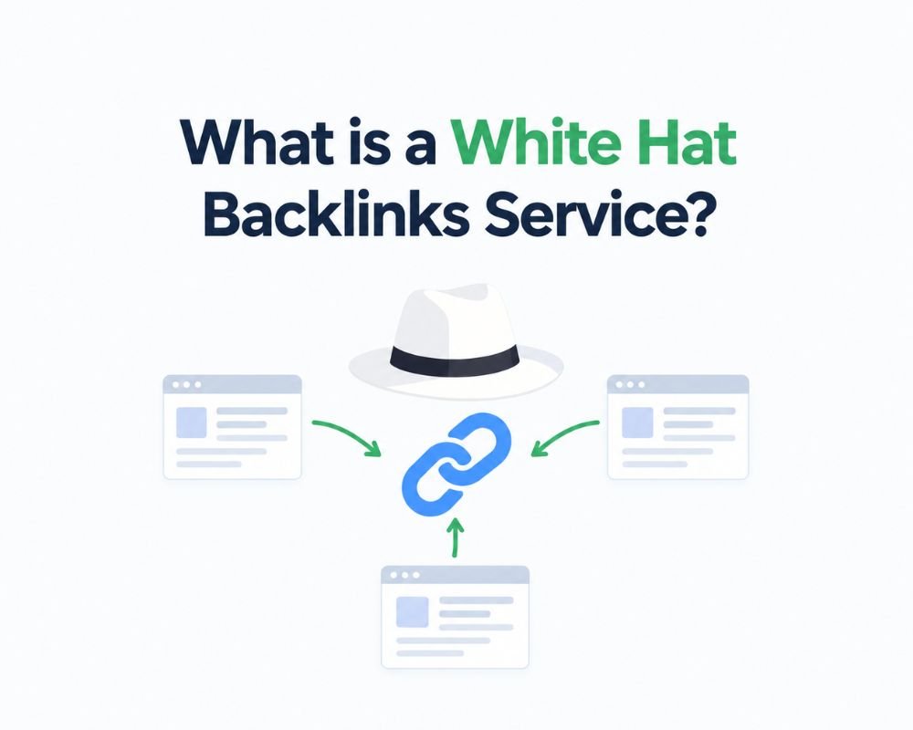 A white hat backlinks service focuses on ethical link-building strategies to improve website SEO and credibility.
