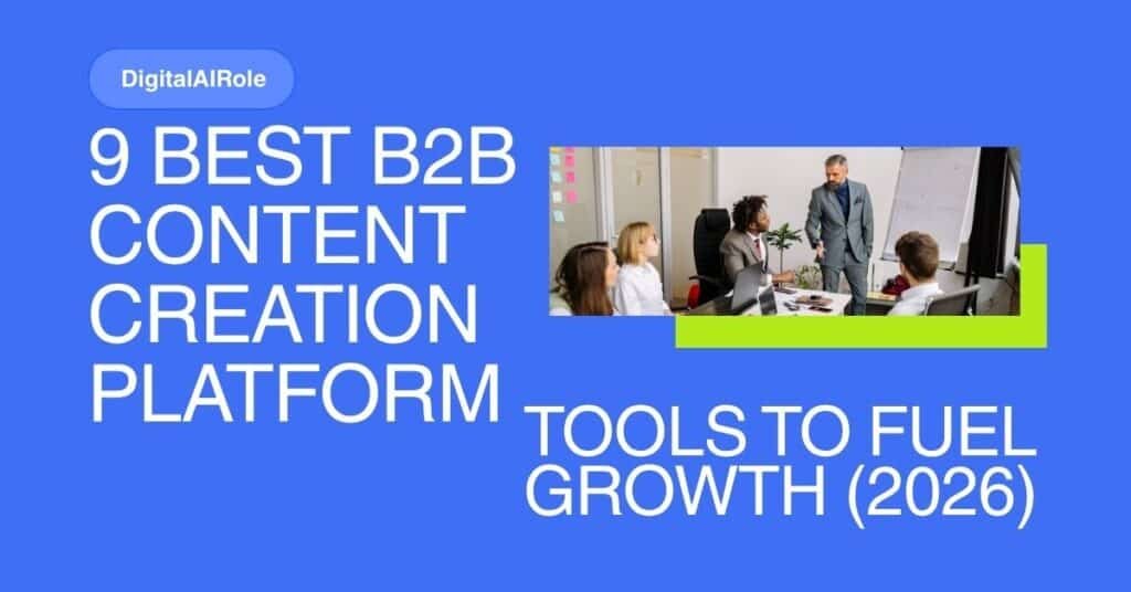 Visual representation of leading best B2B content creation platform tools from 2026, highlighting their features and benefits for growth.