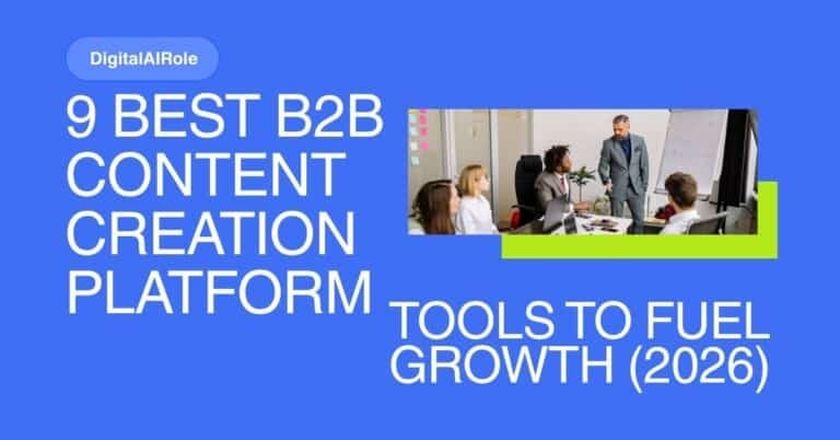Visual representation of leading best B2B content creation platform tools from 2026, highlighting their features and benefits for growth.