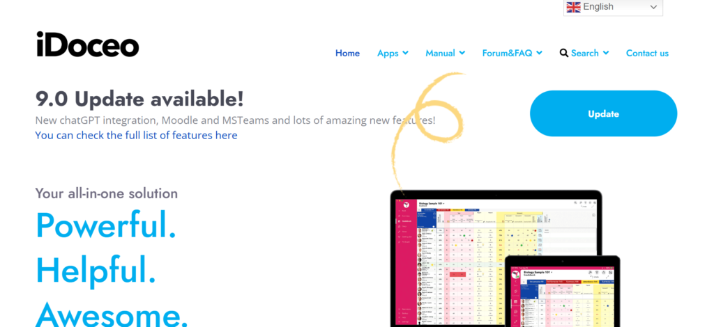 Screenshot of IDoceo App