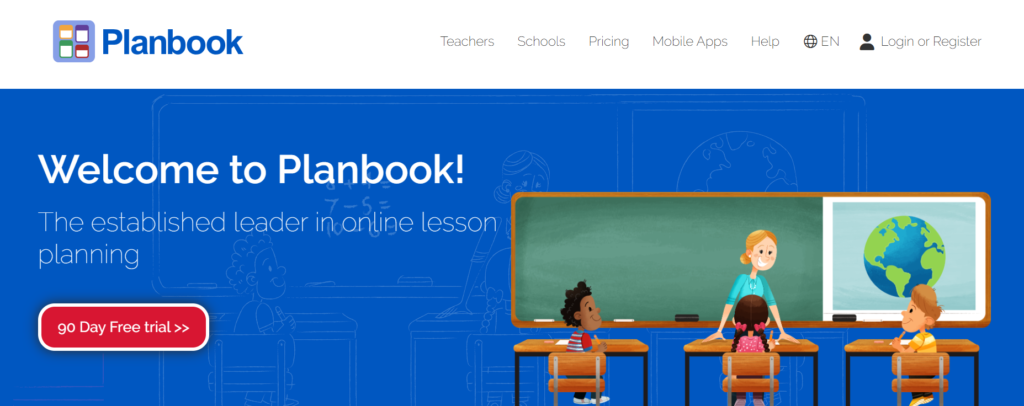 Screenshot of Planbook App