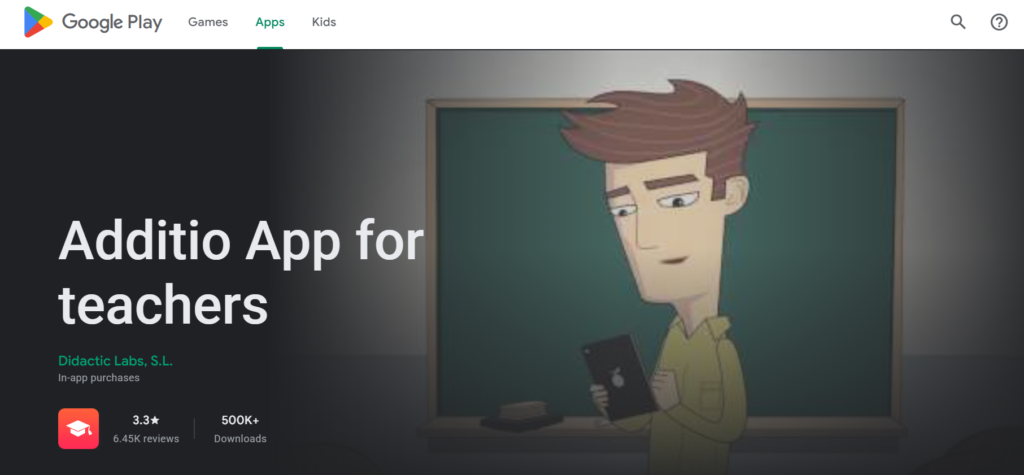 Screenshot of Additio App
